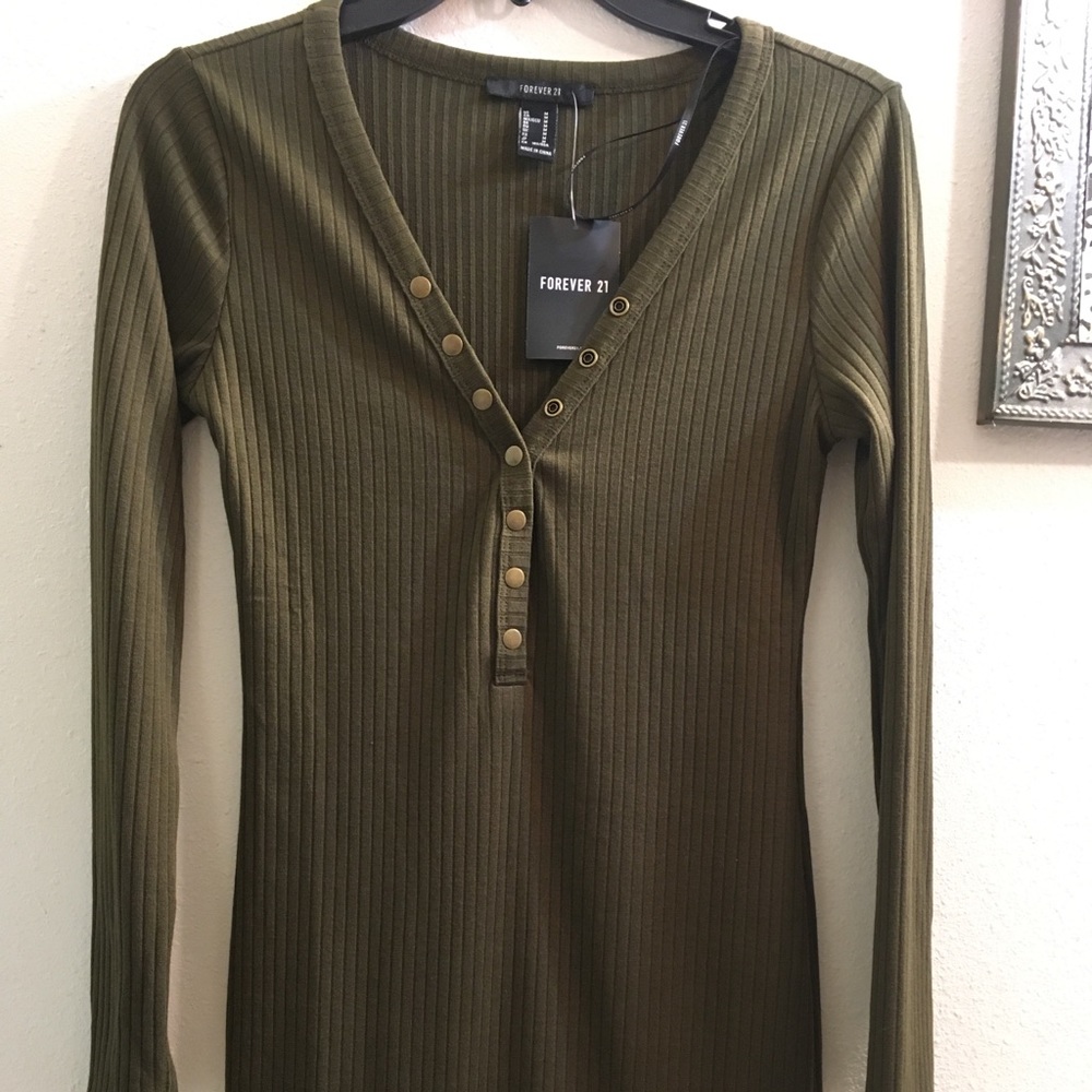 Olive green dress